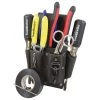 5 Pocket Leather Tool Pouch with Electrical Tape Chain by Southwire