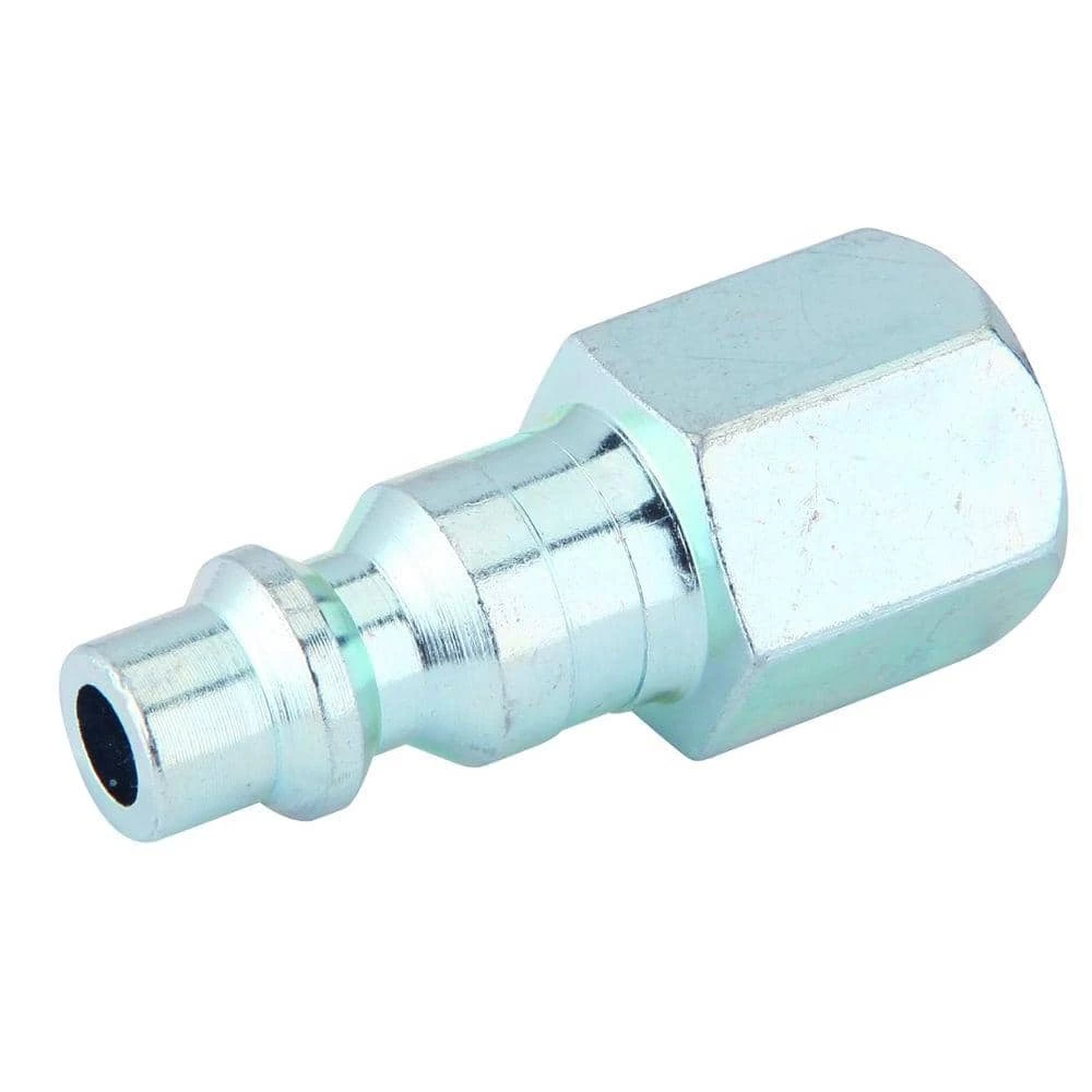 Zinc 1/4 in. x 1/4 in. Male to Female Industrial Plug by Freeman 1 Zinc 1/4 in. x 1/4 in. Male to Female Industrial Plug by Freeman