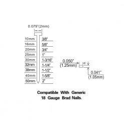 Pneumatic 18-Gauge 2 in. Brad Nailer by Freeman -Deals Freeman Store freeman brad nailers pbr50 fa 1000