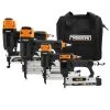 Pneumatic Finishing Nailer Combo Kit with Canvas Bag and Fasteners (4-Piece) by Freeman