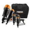 Pneumatic Framing and Finishing Nailer and Stapler Kit with Bag (4-Piece) by Freeman