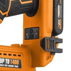 20-Volt Cordless 2-in-1 18-Gauge Nailer/Stapler Kit with Fasteners (400-Count) - 1400 Shots per Charge by Freeman -Deals Freeman Store freeman finishing nailers pe20v2118g2 1f 1000