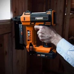 20-Volt Cordless 2-in-1 18-Gauge Nailer/Stapler Kit with Fasteners (400-Count) - 1400 Shots per Charge by Freeman -Deals Freeman Store freeman finishing nailers pe20v2118g2 76 1000
