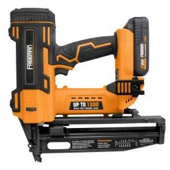 20-Volt Cordless 16-Gauge 2-1/2 in. Straight Finish Nailer Kit with Fasteners (200-Count) - 1300 Shots per Charge by Freeman -Deals Freeman Store freeman finishing nailers pe20vfn64 4f 1000