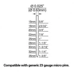 Pneumatic 23-Gauge 1-3/8 in. Micro Pinner with Carry Case by Freeman -Deals Freeman Store freeman finishing nailers pp13823 66 1000