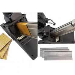 Lightweight Pneumatic 2-in-1 Flooring Nailer and Stapler and Oscillating Multi-Function Power Tool Combo Kit with Bags by Freeman -Deals Freeman Store freeman floor nailers p50mtck 1d 1000