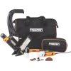 Lightweight Pneumatic 2-in-1 Flooring Nailer and Stapler and Oscillating Multi-Function Power Tool Combo Kit with Bags by Freeman