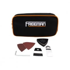 Lightweight Pneumatic 2-in-1 Flooring Nailer and Stapler and Oscillating Multi-Function Power Tool Combo Kit with Bags by Freeman -Deals Freeman Store freeman floor nailers p50mtck c3 1000