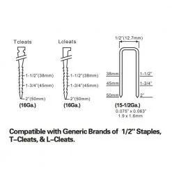 Pneumatic 3-in-1 15.5-Gauge and 16-Gauge 2 in. Flooring Nailer and Stapler by Freeman -Deals Freeman Store freeman floor nailers pfl618c 76 1000