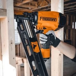 2nd Generation Pneumatic 21 Degree 3-1/2 in. Framing Nailer with Metal Belt Hook and 1/4 in. NPT Air Connector by Freeman -Deals Freeman Store freeman framing nailers g2fr2190 44 1000