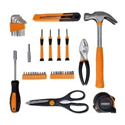 Hand Tool Kit with Storage Case (39-Piece) by Freeman -Deals Freeman Store freeman home tool kits p39pchtk 4f 1000