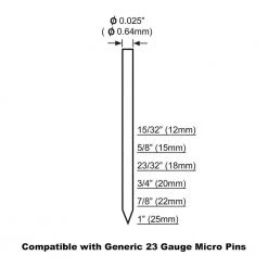 Pneumatic 23-Gauge 1 in. Micro Pin Nailer by Freeman -Deals Freeman Store freeman pin nailers pp123 44 1000