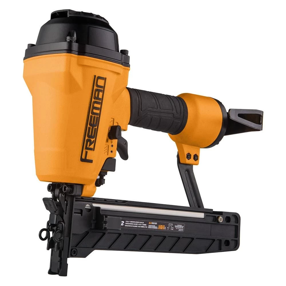 2nd Generation Pneumatic 16-Gauge 2 in. Medium Crown Construction Stapler by Freeman 1 2nd Generation Pneumatic 16-Gauge 2 in. Medium Crown Construction Stapler by Freeman