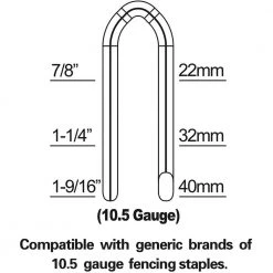 Pneumatic 10.5-Gauge 1-9/16 in. Fencing Stapler with Adjustable Metal Belt Hook and Case by Freeman -Deals Freeman Store freeman pneumatic staplers pfs105 76 1000