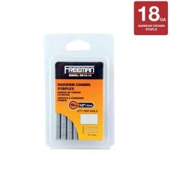 1/2 in. 18-Gauge Glue Collated Narrow Crown Staples (1000 Count) by Freeman -Deals Freeman Store freeman pneumatic staples ns18 12 40 1000