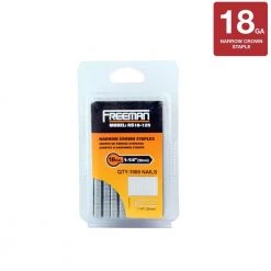1-1/4 in. 18-Gauge Glue Collated Narrow Crown Staples (1000 Count) by Freeman -Deals Freeman Store freeman pneumatic staples ns18 125 40 1000