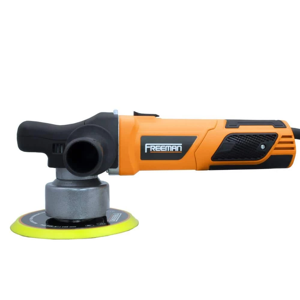 7.5 Amp Corded 6 in. Variable Speed Random Orbit Polisher Kit with Auxiliary Handles, Foam Pads and Canvas Bag by Freeman 3 7.5 Amp Corded 6 in. Variable Speed Random Orbit Polisher Kit with Auxiliary Handles, Foam Pads and Canvas Bag by Freeman - Image 3