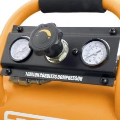 1 Gal. Cordless Air Compressor with Finish Nailer/Stapler, Battery, Charger and Accessories - 700 Shots per Charge by Freeman -Deals Freeman Store freeman portable air compressors pe1gcck a0 1000