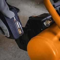 1 Gal. Cordless Air Compressor with Finish Nailer/Stapler, Battery, Charger and Accessories - 700 Shots per Charge by Freeman -Deals Freeman Store freeman portable air compressors pe1gcck d4 1000