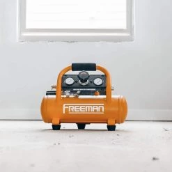 1 Gal. 20-Volt Cordless 1/3 HP Air Compressor Kit with 4 Ah Lithium-Ion Battery and Quick Charger - 700 Shots per Charge by Freeman 25 1 Gal. 20-Volt Cordless 1/3 HP Air Compressor Kit with 4 Ah Lithium-Ion Battery and Quick Charger - 700 Shots per Charge by Freeman -Deals Freeman Store freeman portable air compressors pe20v1gck fa 1000
