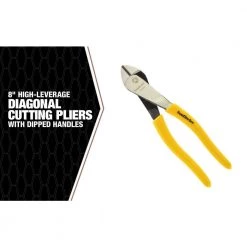 8 in. High-Leverage Diagonal Cutting Pliers with Dipped Handles by Southwire -Deals Freeman Store southwire all trades cutting pliers 58289440 4f 1000