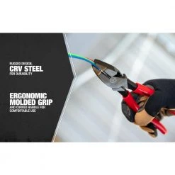 9 in. High-Leverage Side Cutting Pliers with Dipped Handles by Southwire -Deals Freeman Store southwire all trades cutting pliers 58289840 1f 1000