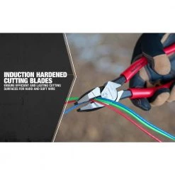 9 in. High-Leverage Side Cutting Pliers with Dipped Handles by Southwire -Deals Freeman Store southwire all trades cutting pliers 58289840 4f 1000