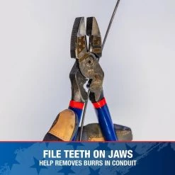 9 in. High-Leverage Side Cutting Pliers by Southwire -Deals Freeman Store southwire all trades cutting pliers 67038040 4f 1000