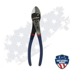 8 in. Cutting Pliers Angled Head High-Leverage Diagonal with Dip Grip by Southwire