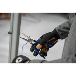 8 in. Heavy-Duty Long-Nose Pliers with Side Cutter, Stripper and Dipped Handles by Southwire -Deals Freeman Store southwire all trades lineman s pliers 58289740 fa 1000