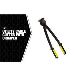 16 in. Utility Cable Cutter with Crimper by Southwire -Deals Freeman Store southwire all trades lineman s pliers 59158540 1f 1000