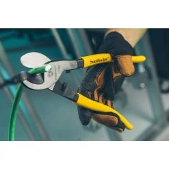 9 in. Hi-Leverage Cable Cutters with Dipped Handles by Southwire -Deals Freeman Store southwire all trades lineman s pliers 64323040 4f 1000