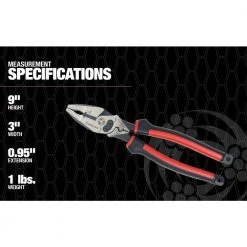 9 in. Side-Cutting Plier Multi-Tool by Southwire -Deals Freeman Store southwire all trades lineman s pliers 65028940 76 1000
