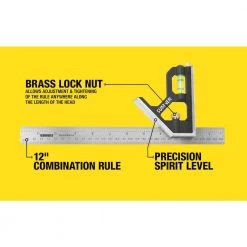 12 in. Combination Square by Southwire -Deals Freeman Store southwire carpenter squares 781636 4f 1000