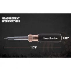 12-In-1 Multi-Bit Screwdriver with Comfort Grip Handle by Southwire -Deals Freeman Store southwire electrical screwdrivers nut drivers 59723940 fa 1000