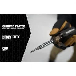 6-In-1 Screwdriver with Precision Bit by Southwire -Deals Freeman Store southwire electrical screwdrivers nut drivers 65028840 44 1000