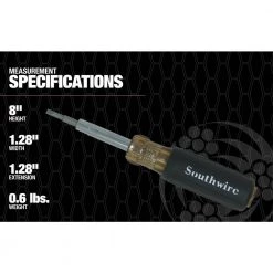 6-In-1 Screwdriver with Precision Bit by Southwire -Deals Freeman Store southwire electrical screwdrivers nut drivers 65028840 76 1000