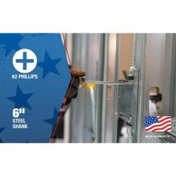 USA #2 Phillips Head Screwdriver with 6 in. Shank by Southwire 6 USA #2 Phillips Head Screwdriver with 6 in. Shank by Southwire -Deals Freeman Store southwire electrical screwdrivers nut drivers 65139640 4f 1000