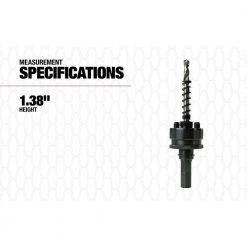 1/2 in. ABS1/2 Hole Saw Arbor Drill Bit by Southwire -Deals Freeman Store southwire hole saw arbors 58295340 fa 1000