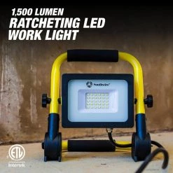 1500 Lumens Ratcheting LED Work Light by Southwire -Deals Freeman Store southwire jobsite lighting csw1x1 c3 1000