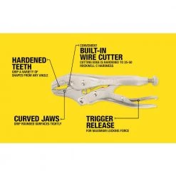 4 in. Curved Locking Pliers with Cutter by Southwire 8 4 in. Curved Locking Pliers with Cutter by Southwire -Deals Freeman Store southwire locking pliers 781612 4f 1000