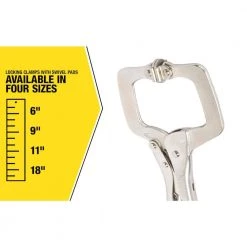 18 in. Locking Clamp with Swivel Pads by Southwire -Deals Freeman Store southwire locking pliers 781625 fa 1000