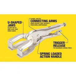 9 in. Locking Weld in.g Clamp by Southwire -Deals Freeman Store southwire locking pliers 781627 4f 1000