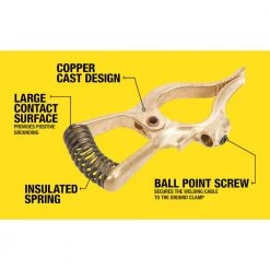 200 AMP Copper Ground Clamp by Southwire 8 200 AMP Copper Ground Clamp by Southwire -Deals Freeman Store southwire welding clamps 781635 4f 1000