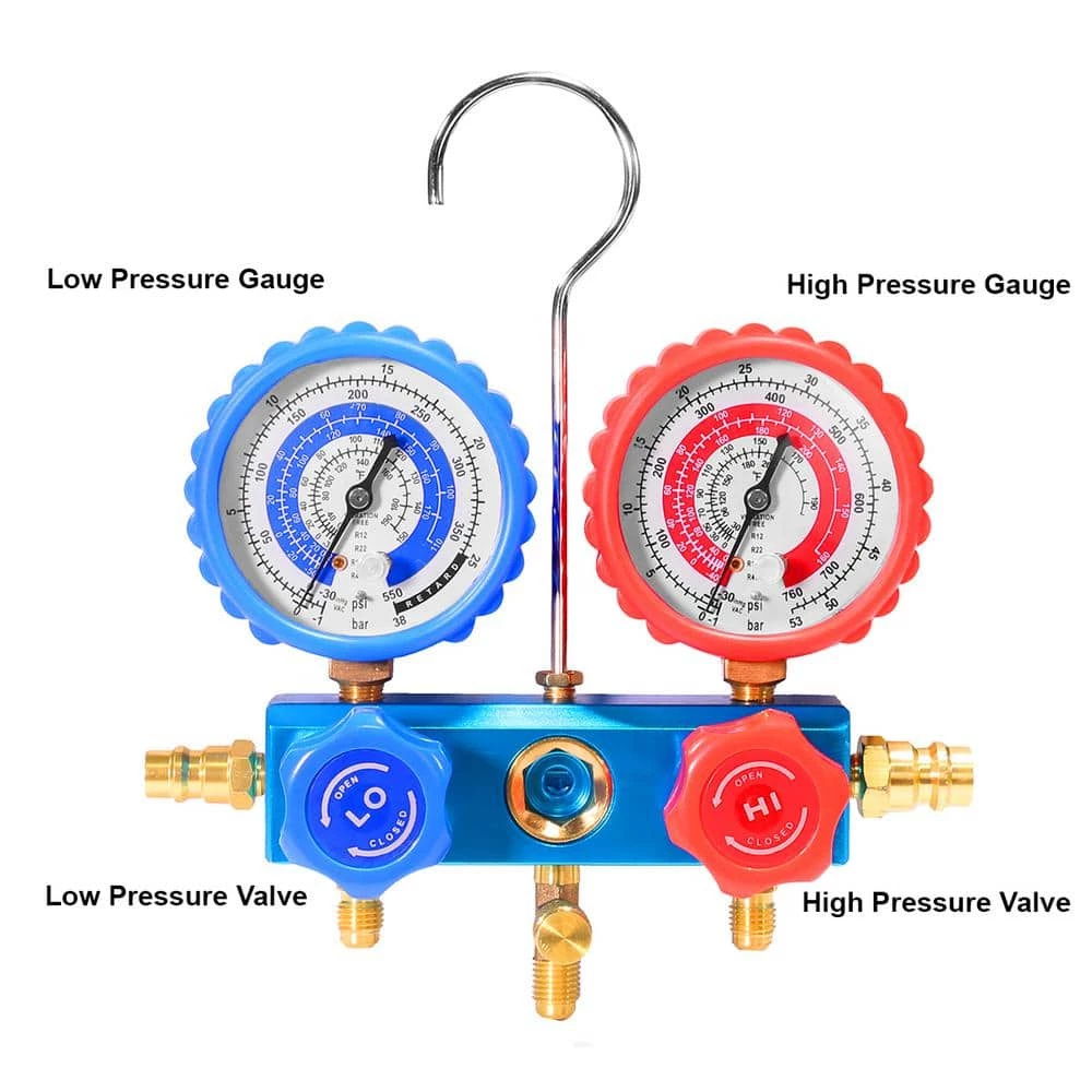 HVAC AC Repair Complete Set with 3.5 CFM 1/4 HP Vacuum Pump Manifold Gauge Set by XtremepowerUS 3 HVAC AC Repair Complete Set with 3.5 CFM 1/4 HP Vacuum Pump Manifold Gauge Set by XtremepowerUS - Image 3