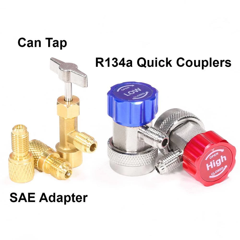 HVAC AC Repair Complete Set with 3.5 CFM 1/4 HP Vacuum Pump Manifold Gauge Set by XtremepowerUS 2 HVAC AC Repair Complete Set with 3.5 CFM 1/4 HP Vacuum Pump Manifold Gauge Set by XtremepowerUS - Image 2