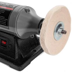 6 in. 1/2 HP Electric Heavy-Duty Buffer Benchtop Dual Pad Polisher Grinder by XtremepowerUS -Deals Freeman Store xtremepowerus bench grinders 45808 h1 4f 1000