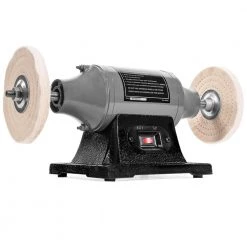 6 in. 1/2 HP Electric Heavy-Duty Buffer Benchtop Dual Pad Polisher Grinder by XtremepowerUS