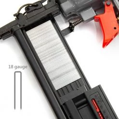 18-Gauge 2 in 1 Brad Nailer Gun and Crown Stapler 300-Pieces Nails/200-Pieces Staples by XtremepowerUS -Deals Freeman Store xtremepowerus brad nailers 44430 76 1000