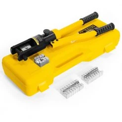 16-Ton Cable Lug Hydraulic Wire Cable Terminal Crimper with Dies by XtremepowerUS -Deals Freeman Store xtremepowerus crimpers 55061 4f 1000